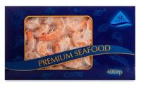 Sea Food Креветки 26/30 c хвостом, очищенные, свеже-мороженные, глазурь, 400 г