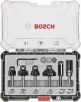 Набор фрез по дер. Bosch 2607017469 d(посад.)=8мм (фрезеры) (упак:6шт)