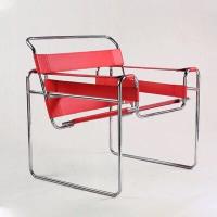 Кресло для отдыха в стиле Wassily Chair by Marcel Breuer (красный цвет)