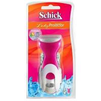 Schick Lady Protector Бритвенный станок, с 2 сменными лезвиями в комплекте