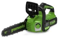 Аккумуляторная пила Greenworks G24CS25K4 с АКБ 4 Ач и ЗУ