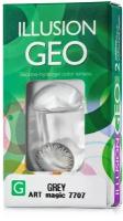 Цветные контактные линзы ILLUSION GEO Magic grey -3,5D R8.6 2шт