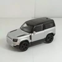 Металлическая машинка 1:34-1:39 LAND ROVER 2020г., серебро 43801D Welly