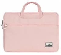 Сумка для ноутбука WiWU ViVi Laptop Handbag для Macbook 15.6 дюймов, водонепроницаемая - Розовая