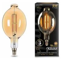 Светодиодная лампа Gauss LED Vintage Filament BT180 8W E27 180*360mm Golden 780lm 2400K 1/6