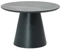 Столик кофейный, журнальный, круглый, меламин Zoe, D60х40 см, черный, Bergenson Bjorn, LA-BETA-ZOBL60