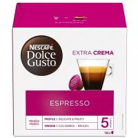 Кофе в капсулах Nescafe Dolce Gusto Espresso, натуральный, интенсивность 5, 16 кап. в уп., 2 уп