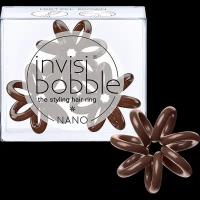 Invisibobble Резинка для волос NANO Pretzel Brown (с подвесом)