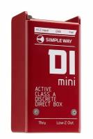 Simpleway Audio D1mini Дибокс, преобразователь сигнала для гитары, активный