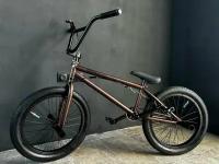 Велосипед BMX Richiesto 20" Рама 10" Трюковый Подростковый детский Унисекс, коричневый