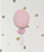 Настенный декор для детской комнаты "Воздушный шар" Пудровый/ Детское украшение на стену/Скандинавский стиль