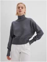 Укороченный свитер KIVI CLOTHING, серый, размер 40-46
