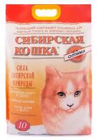 Сибирская кошка Оптима Комкующийся наполнитель, 8 кг