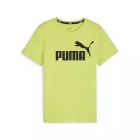 Футболка PUMA Essentials Logo Youth Tee, размер 128, зеленый