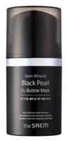 The SAEM Gem Miracle Black Pearl O2 Bubble Mask (Кислородная маска, укрепляющая и осветляющая кожу лица), 10 г