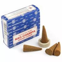 Благовоние Satya 30 гр конусы Наг Чампа Nag Champa