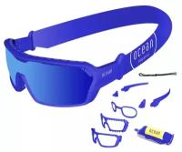 Солнцезащитные очки OCEAN OCEAN Chameleon Matt Blue / Revo Blue Polarized lenses, синий