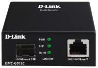Медиаконвертер D-Link (DMC-G01LC/C1A) 1 port 100/1000Base-T, 1 port 100/1000Base-X SFP