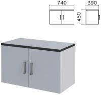 Шкаф-антресоль "Монолит", 740х390х450 мм, цвет серый, АМ01.11