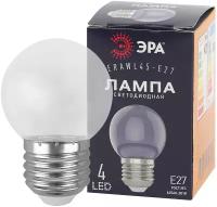 Лампочка светодиодная ЭРА STD ERAWL45-E27 E27 / Е27 1Вт шар прозрачный для белт-лайт