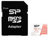 Карта памяти 256Gb - Silicon Power Superior A1 MicroSDXC Class 10 UHS-I U3 SP256GBSTXDV3V20SP с адаптером SD