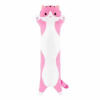 Мягкая игрушка кот Батон, 110 см, розовый