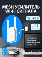 Wi-Fi 6 Mesh повторитель сигнала (усилитель) CUDY RE1800