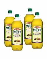 Масло Monini из Виноградных Косточек Grapeseed Oil 2 л, пластик - 4 шт