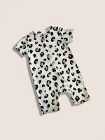 Песочник для новорожденных Mia Kids, размер 62, Милый леопард 10506