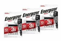 Батарейки щелочные (алкалиновые) Energizer Max, тип AAA, 1.5V, 12шт (Мизинчиковые)