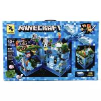 Конструктор Renzaima Minecraft 696 Синяя крепость, 898 дет