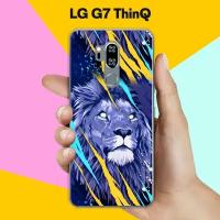 Силиконовый чехол на LG G7 ThinQ Лев / для ЛДжи Джи 7 СинКу