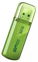 Флеш-память Silicon Power Helios 101 32GB USB 2.0, зеленый, алюминий, 1 шт