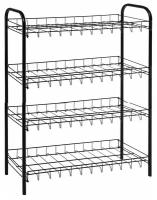 Подставка для обуви Metaltex 4-х уровневая черная 64х26х80 см