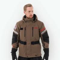 Куртка зимняя мужская Dragonfly EXPEDITION Brown Red 2020 - Коричневая - Размер L