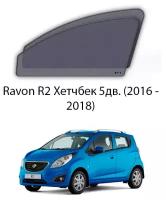 Каркасные автошторки на передние окна Ravon R2 Хетчбек 5дв. (2016 - 2018)