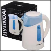 Чайник электрический Hyundai, чайник мощностью 2200Вт, чайник объемом 1,7л, чайник кремового цвета