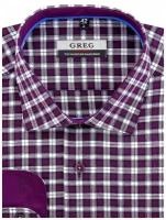 Рубашка GREG, размер 174-184/44, фиолетовый