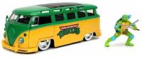 Фигурка Jada TMNT: 1962 Volkswagen Bus W/Leonardo