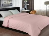 Пододеяльник 1,5 спальный на одеяло 150х200 на молнии, из поплина хлопок, для Икеа Ikea, гипоаллергенный, розовый