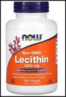 Lecithin 1200 мг (Лецитин) 100 мягких капсул (Now Foods)