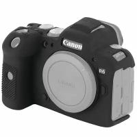 Силиконовый чехол CameraCase для Canon EOS R6 черный (006)