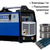 Полуавтомат инвертор SPEEDWAY 180 IGBT SYNERGIC Aurora, проволока 2 кг и электроды