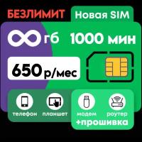 Sim-карта с безлимитным интернетом и красивым номером