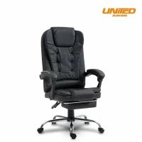 Кресло компьютерное UNITED PRESTIGE, подставка для ног, черный