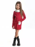 Платье Mini Maxi, размер 110, бордовый