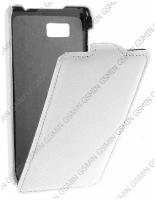 Кожаный чехол для HTC Desire 400 Armor Case "Full" (Белый)