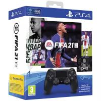 Геймпад Sony DualShock 4 v2 (CUH-ZCT2E) + FIFA 21 + подписка PS Plus 14 дней