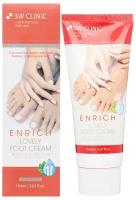 3W Clinic Крем для ног восстанавливающий - Enrich lovely foot treatment, 150мл