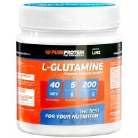 Аминокислота / Глютамин / Glutamine / PureProtein / 200г /лимон